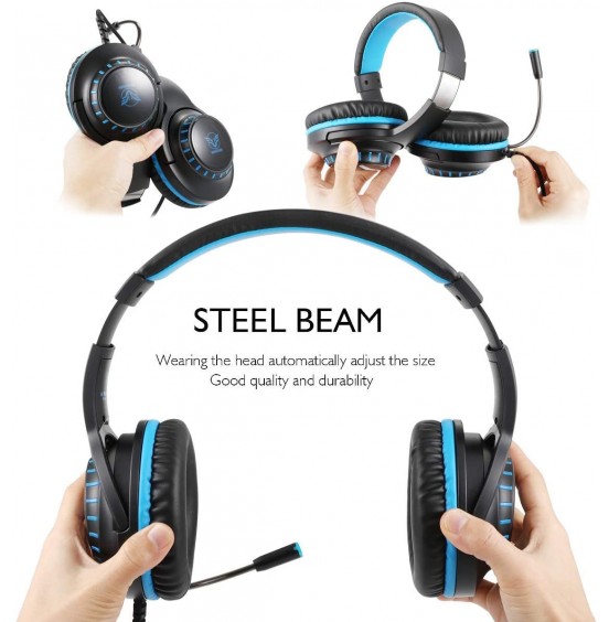 Pacrate Gaming Headset with Microphone for Laptop Xbox One Headset Computer PC Noise Cancelling Gaming Headphones with Microphone Stereo PS4 Headset for Kids Adults LED Lights Deep Bass Pacrate Gaming Headset with Microphone for Laptop Xbox One Headset Computer PC Noise Cancelling Gaming Headphones with Microphone Stereo PS4 Headset for Kids Adults LED Lights Deep Bass