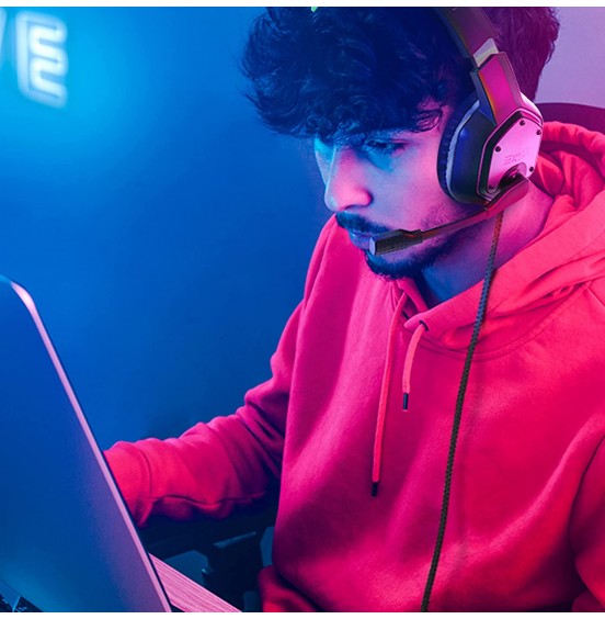 EKSA E1000 USB Gaming Headset for PC - Computer Headphones with Microphone/Mic Noise Cancelling, 7.1 Surround Sound Wired Headset&RGB Light - Gaming Headphones for PS4/PS5 Console Laptop EKSA E1000 USB Gaming Headset for PC - Computer Headphones with Microphone/Mic Noise Cancelling, 7.1 Surround Sound Wired Headset&RGB Light - Gaming Headphones for PS4/PS5 Console Laptop