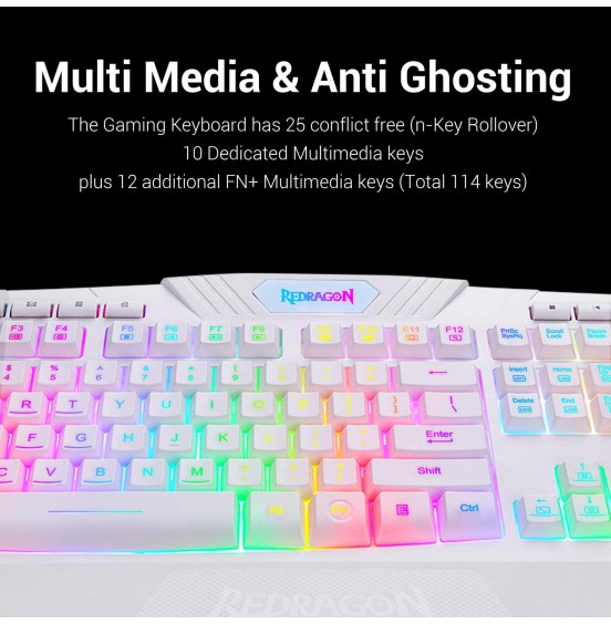 Redragon S101 Wired Gaming Keyboard and Mouse Combo RGB Backlit Gaming Keyboard with Multimedia Keys Wrist Rest and Red Backlit Gaming Mouse 3200 DPI for Windows PC Gamers (Black) Redragon S101 Wired Gaming Keyboard and Mouse Combo RGB Backlit Gaming Keyboard with Multimedia Keys Wrist Rest and Red Backlit Gaming Mouse 3200 DPI for Windows PC Gamers (Black)