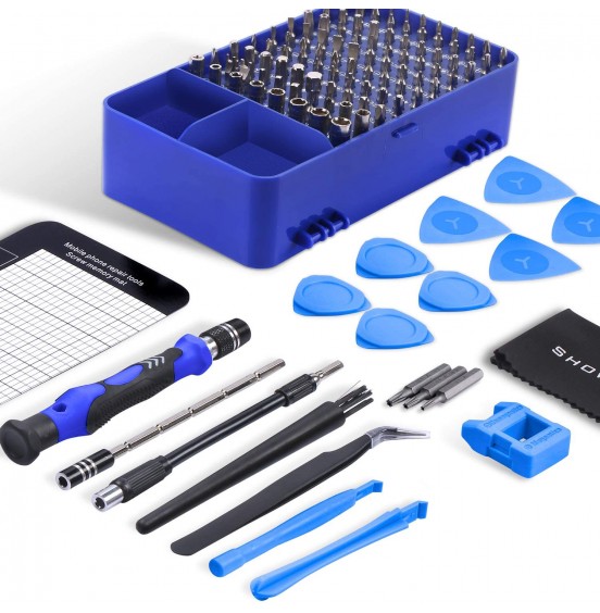 Computer Repair Kit, 122 in 1 Magnetic Laptop Screwdriver Kit, Precision Screwdriver Set, Small Impact Screw Driver Set with Case for Computer, Laptop, PC, for iPhone, Watch, Ps4 DIY Hand Tools -Grey Computer Repair Kit, 122 in 1 Magnetic Laptop Screwdriver Kit, Precision Screwdriver Set, Small Impact Screw Driver Set with Case for Computer, Laptop, PC, for iPhone, Watch, Ps4 DIY Hand Tools -Grey