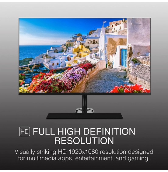 Packard Bell 24 Inch Monitor, 4 Pack, Slim Bezel AirFrame Desktop Monitor, FHD 1080p Monitor, VESA Mounting, Tilt Adjustment, Ultra-Slim Bezel, HDMI and VGA for Home or Office Use - Black Packard Bell 24 Inch Monitor, 4 Pack, Slim Bezel AirFrame Desktop Monitor, FHD 1080p Monitor, VESA Mounting, Tilt Adjustment, Ultra-Slim Bezel, HDMI and VGA for Home or Office Use - Black